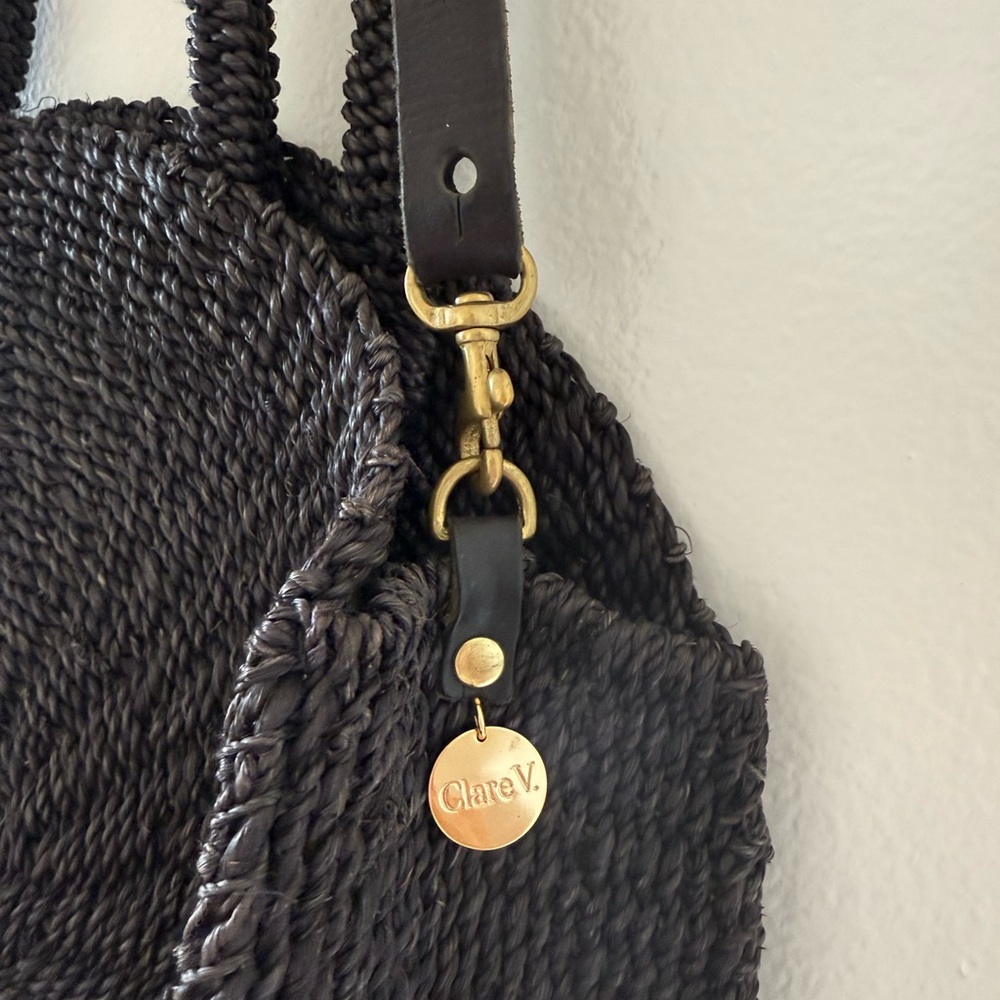 Clare V Raffia Top Handle Bag